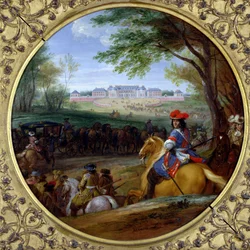 Utsikt över slottet i Versailles 1669